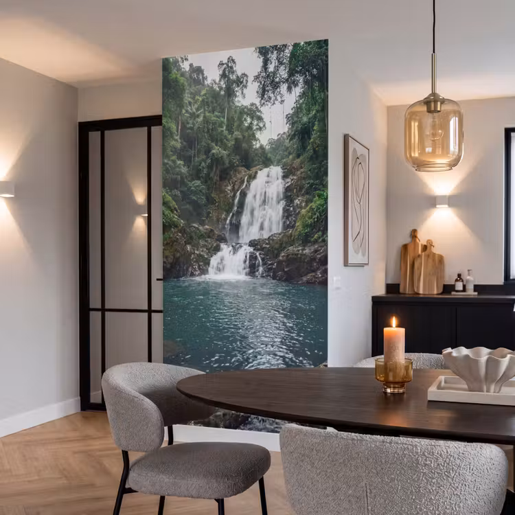Behang - Waterval - Bos - Natuur - Groen — 5