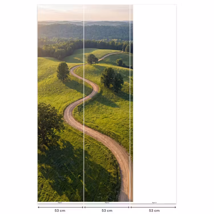 Behang - Weg - Weide - Natuur - Groen — 6