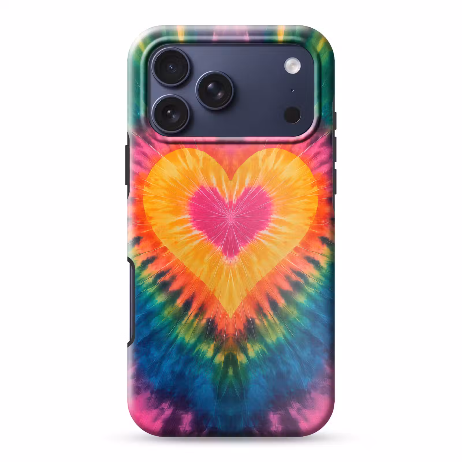 Telefoonhoesje Toughcase - Hart - Tie Dye - Kleurrijk — 1