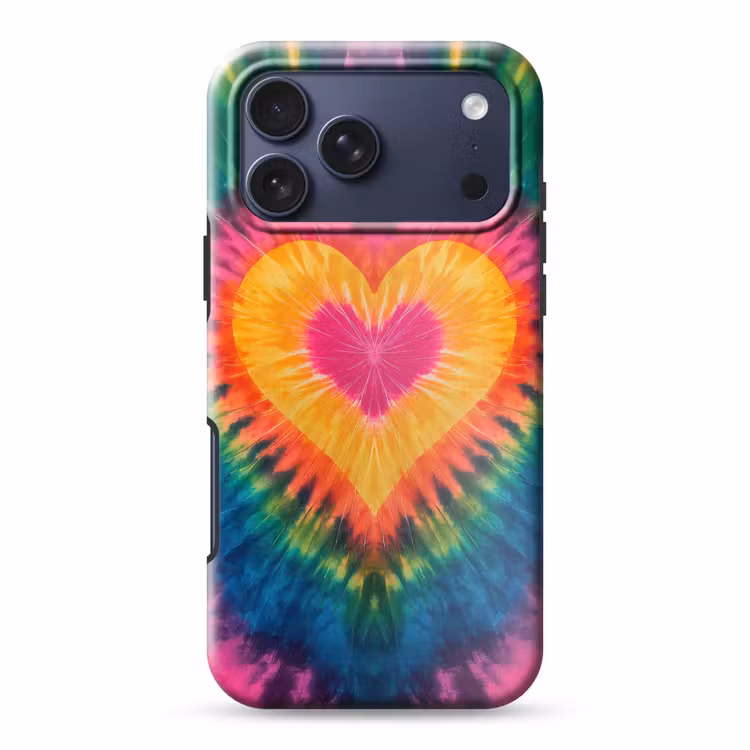 Telefoonhoesje Toughcase - Hart - Tie Dye - Kleurrijk — 1