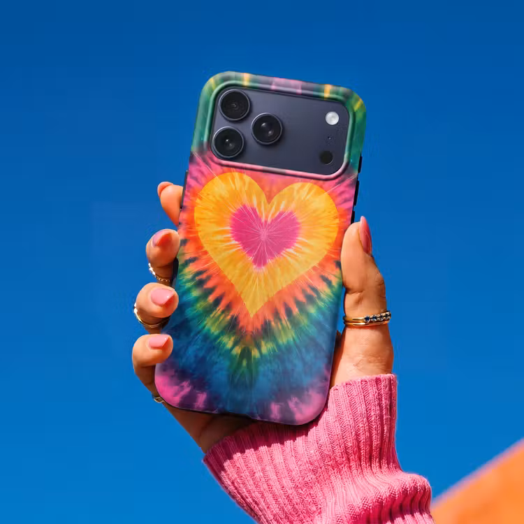 Telefoonhoesje Toughcase - Hart - Tie Dye - Kleurrijk — 2