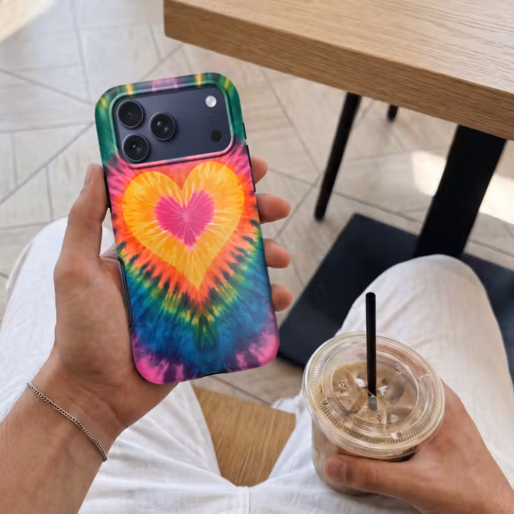Telefoonhoesje Toughcase - Hart - Tie Dye - Kleurrijk — 4
