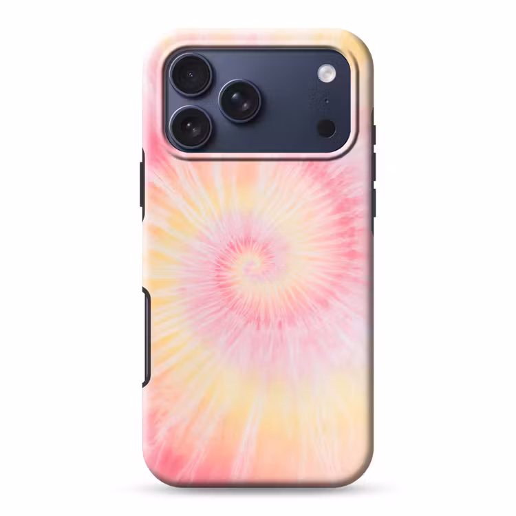 Telefoonhoesje Toughcase - Patroon - Tie Dye - Pasteltinten - Roze — 1