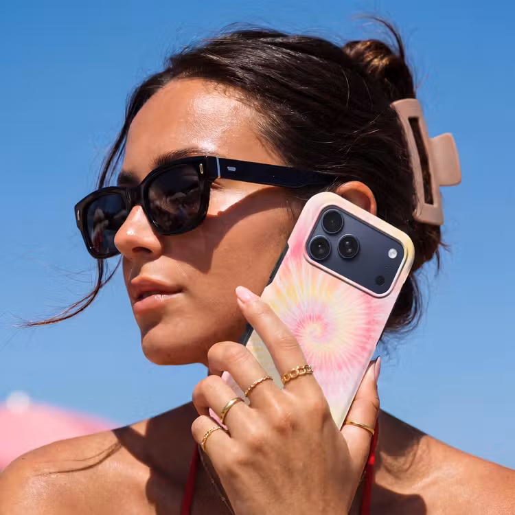 Telefoonhoesje Toughcase - Patroon - Tie Dye - Pasteltinten - Roze — 6