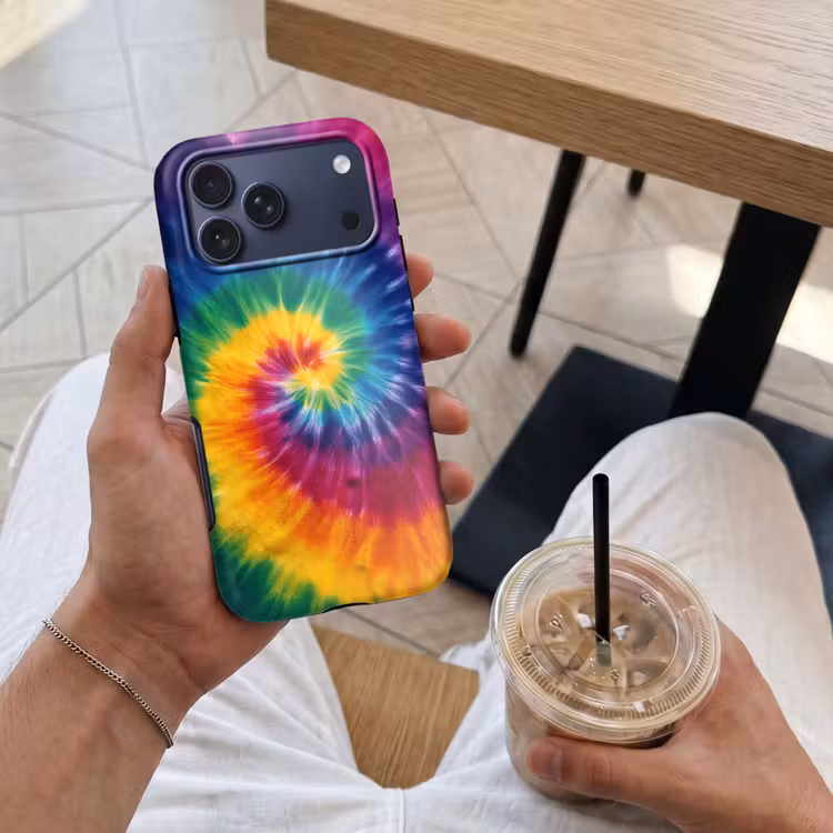 Telefoonhoesje Toughcase - Regenboogkleuren - Spiraal - Kleurrijk — 4