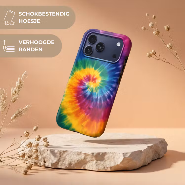 Telefoonhoesje Toughcase - Regenboogkleuren - Spiraal - Kleurrijk — 5