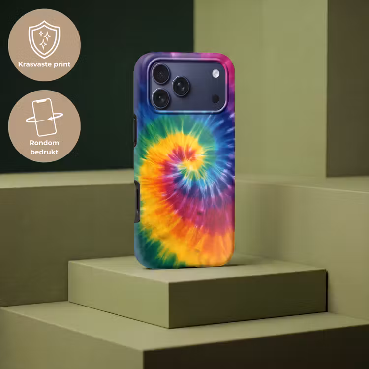 Telefoonhoesje Toughcase - Regenboogkleuren - Spiraal - Kleurrijk — 7