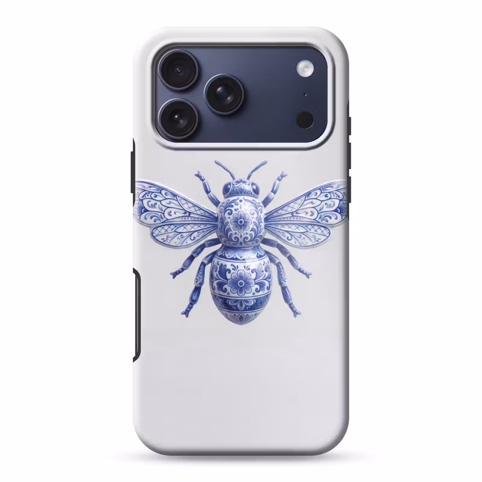 Telefoonhoesje Toughcase - Bij - Modern - Delfts - Blauw — 1