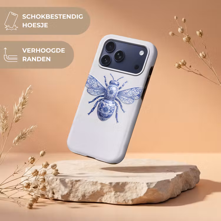 Telefoonhoesje Toughcase - Bij - Modern - Delfts - Blauw — 5