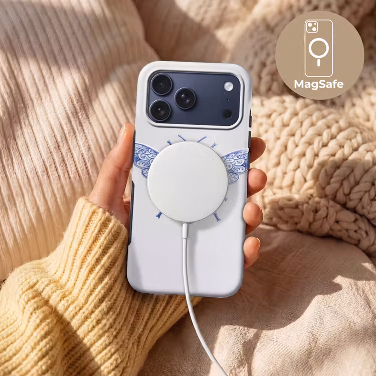 Telefoonhoesje Toughcase - Bij - Modern - Delfts - Blauw — 8