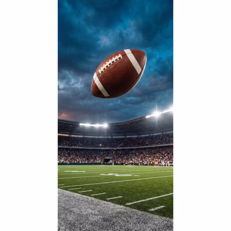 Behang - Vliegende American Football Bal Stadion — 2