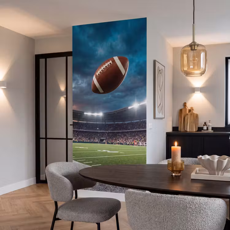 Behang - Vliegende American Football Bal Stadion — 5