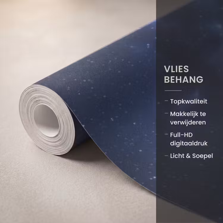 Behang - Saturnus Ringen Bergen Sterrenhemel — 3
