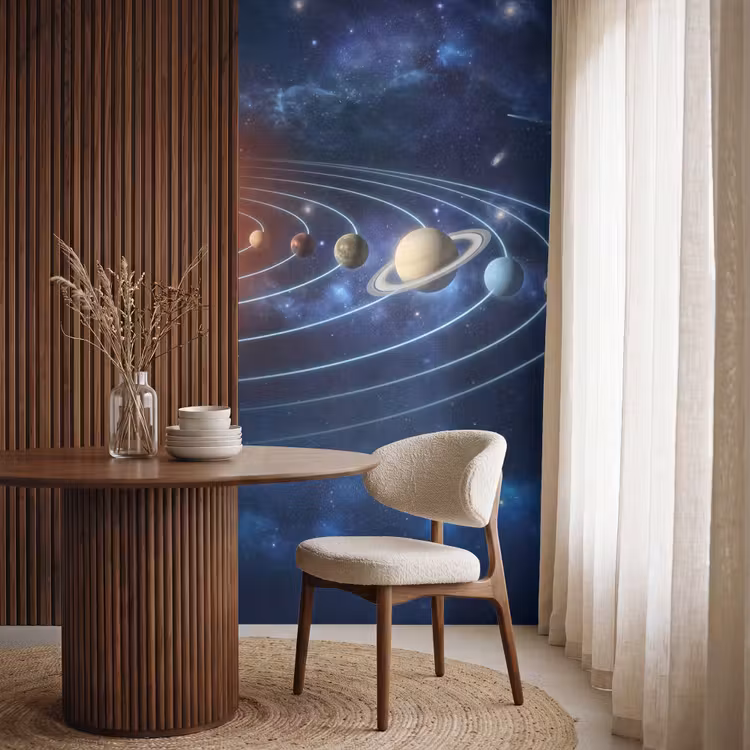 Behang - Ruimte - Zonnestelsel - Blauw — 4