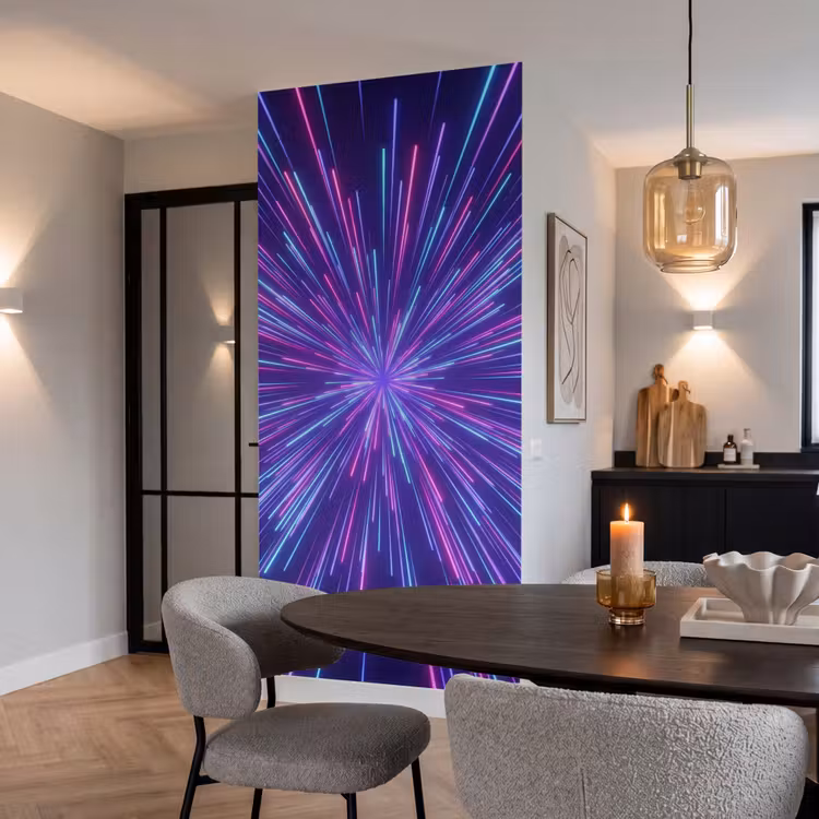 Behang - Dynamisch - Ruimte - Kleurrijk — 5