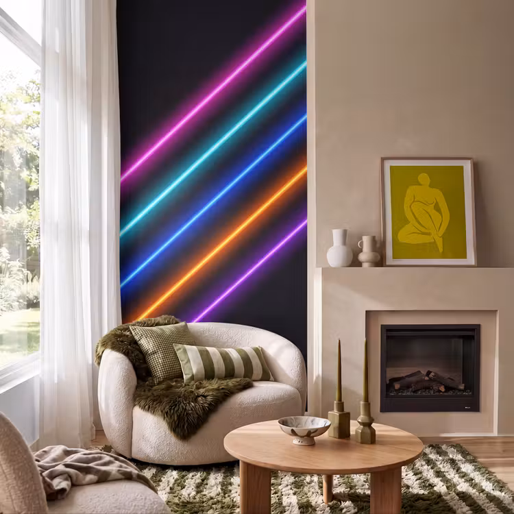Behang - Esthetiek - Retro - Neon