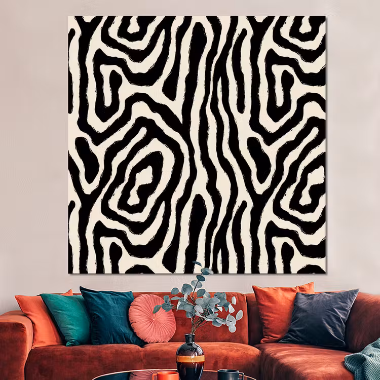 Forex - Zebra - Zwart - Abstract — 3