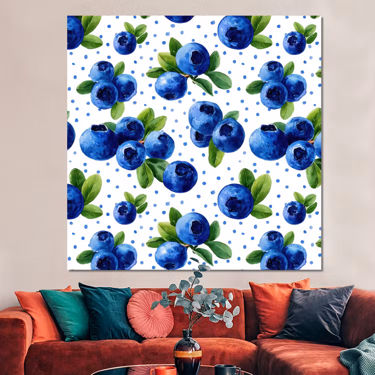 Forex - Bessen - Patroon - Blauw — 3