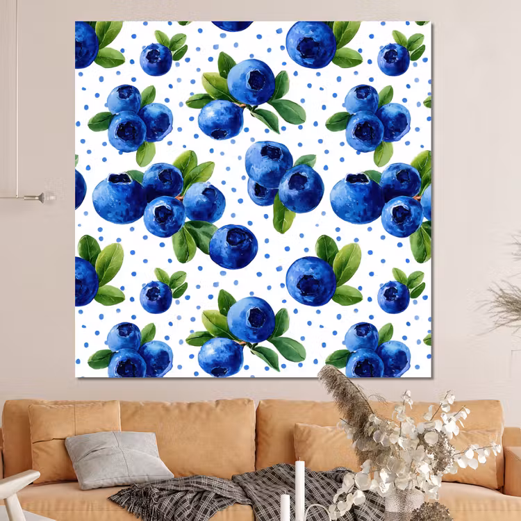 Forex - Bessen - Patroon - Blauw — 4