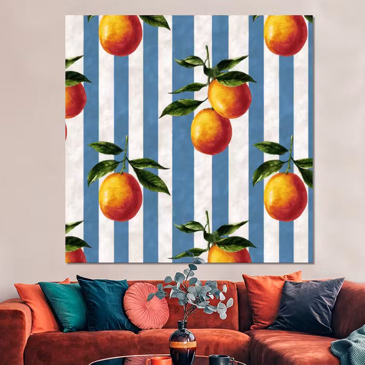 Forex - Strepen - Citroen - Blauw — 3