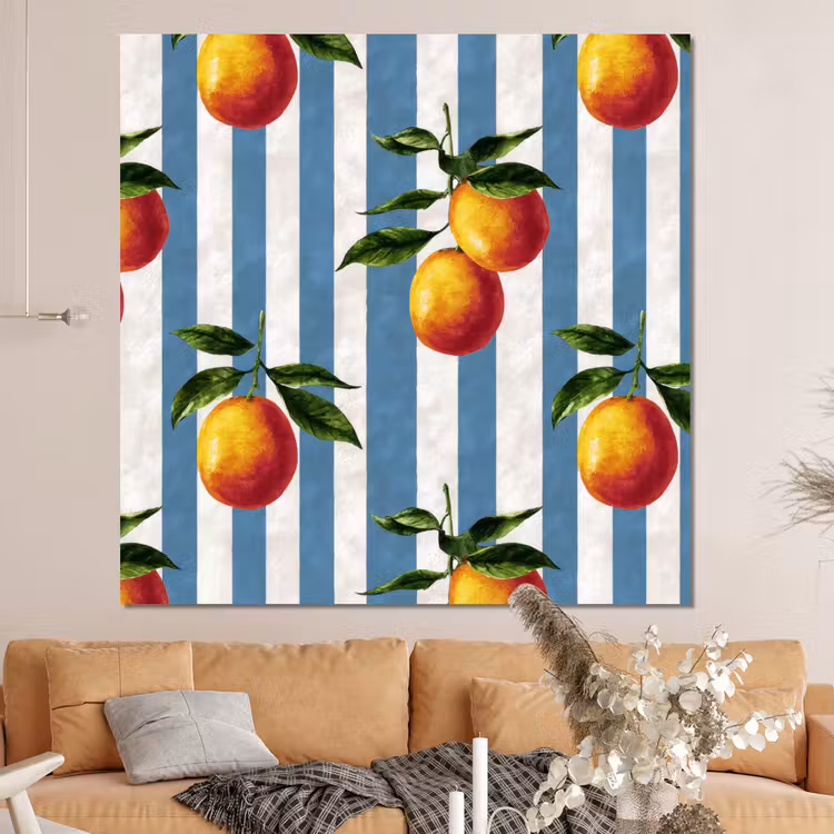 Forex - Strepen - Citroen - Blauw — 4
