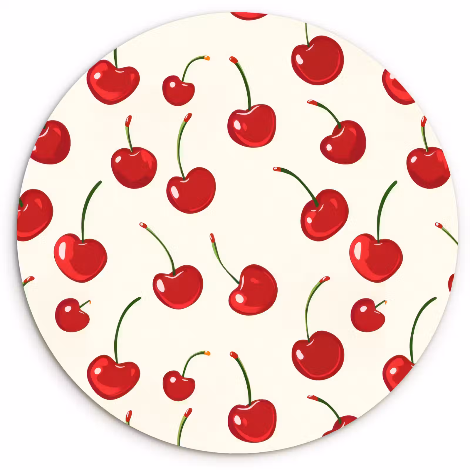 Muurcirkel - Kersen - Minimalistisch - Rood — 1