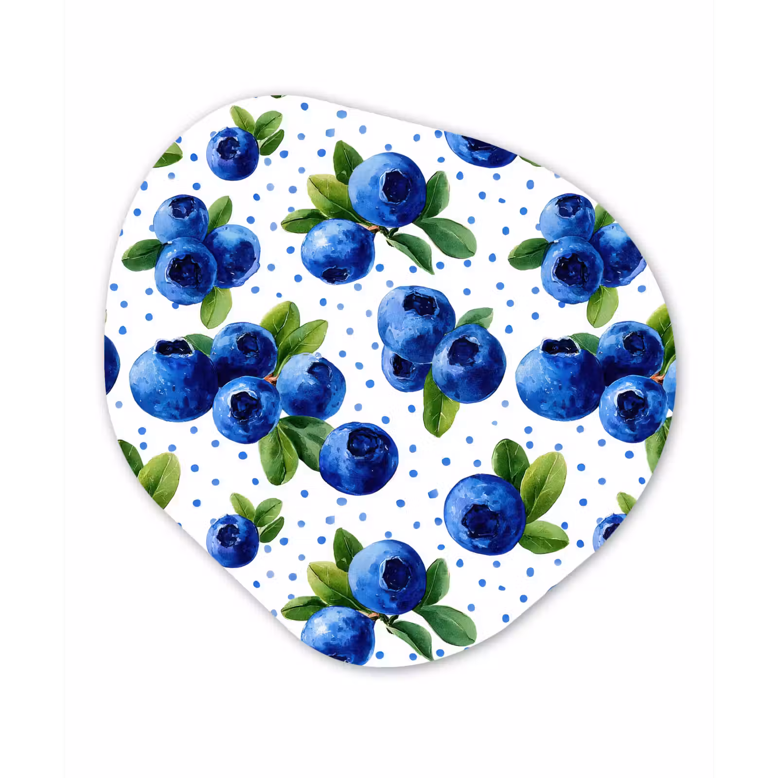 Organisch schilderij - Forex - Bessen - Patroon - Blauw — 1