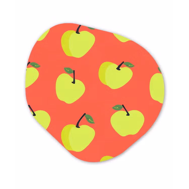Organische schilderij - Aluminium - Appels - Modern - Groen — 1