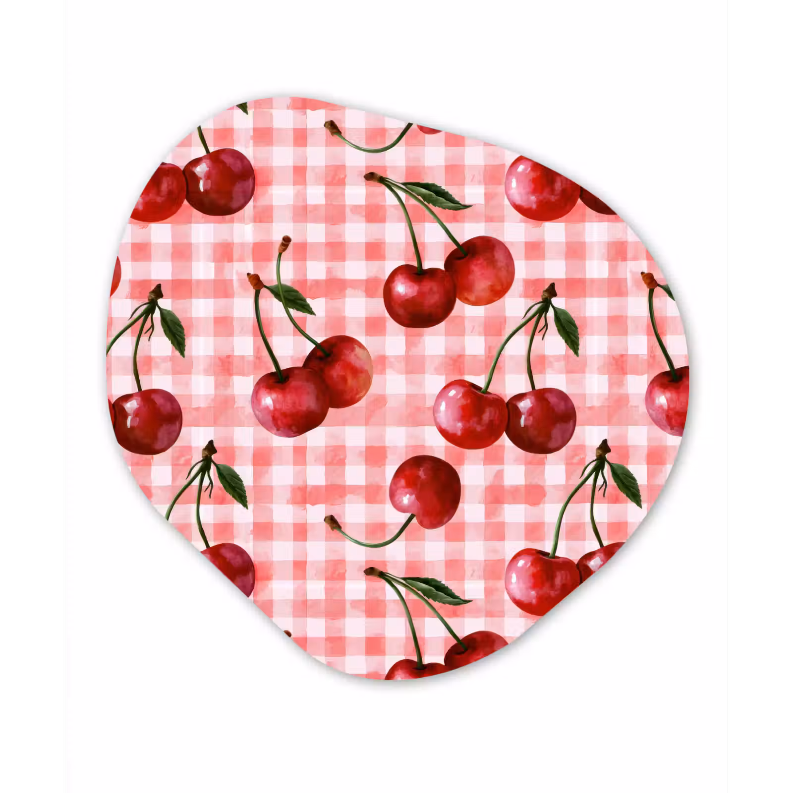 Organisch schilderij - Forex - Kersen - Blokken - Rood — 1