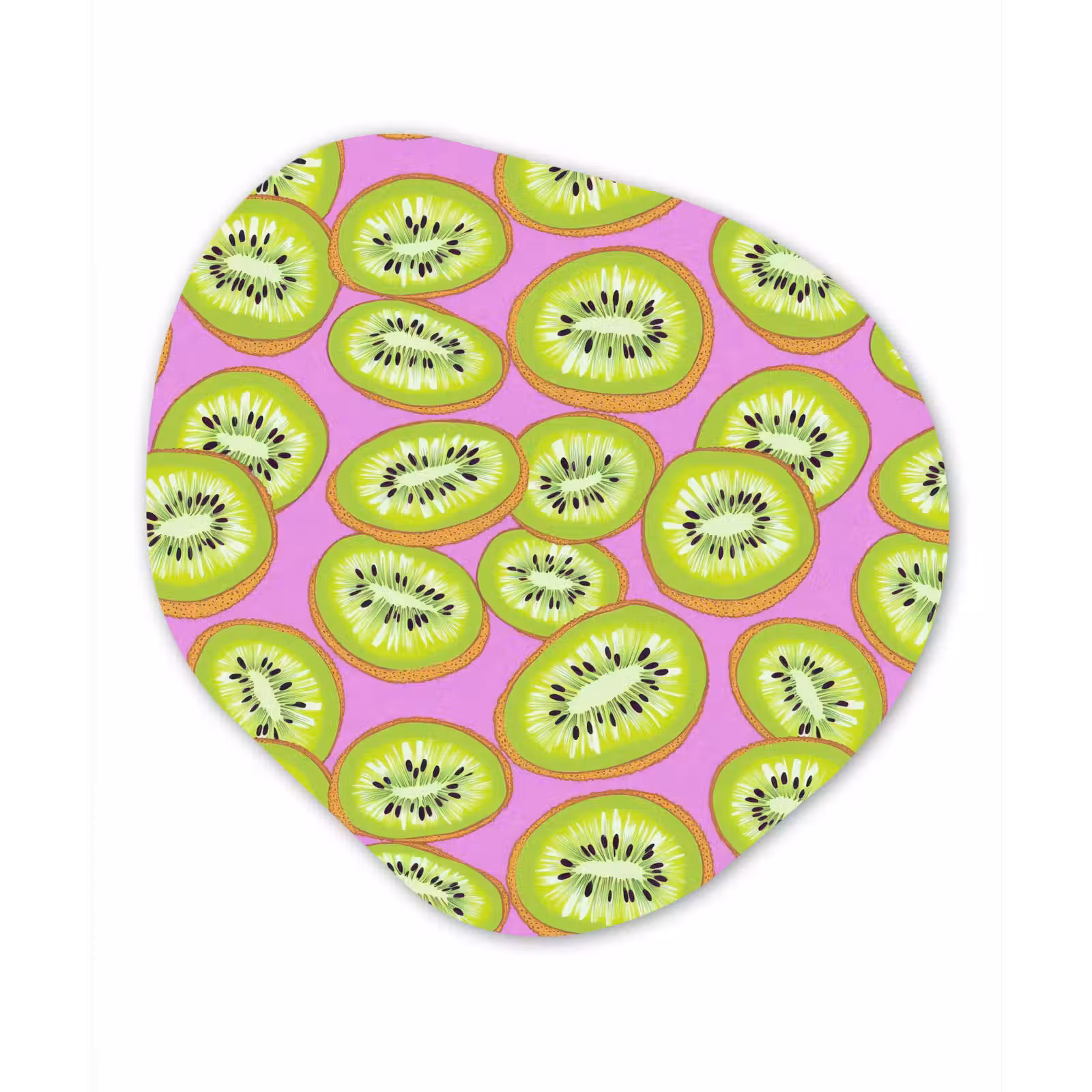 Organisch schilderij - Forex - Kiwi - Speels - Groen — 1