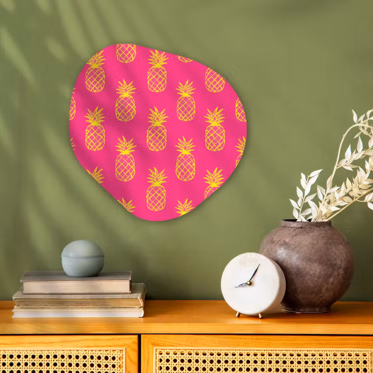 Organisch schilderij - Forex - Ananas - Trendy - Roze — 2