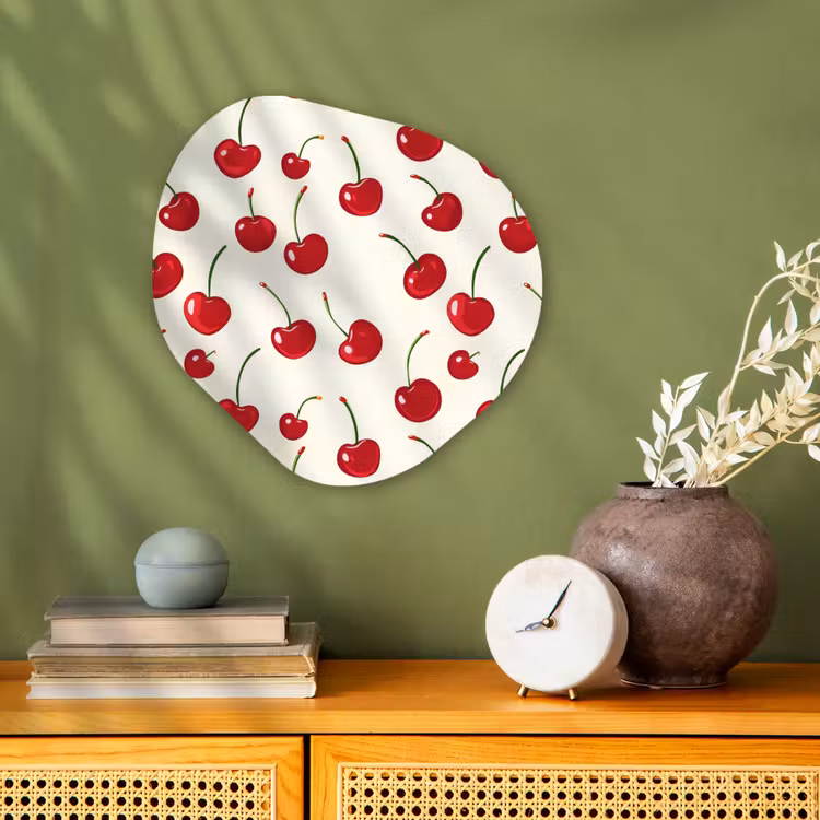 Organisch schilderij - Forex - Kersen - Minimalistisch - Rood — 2