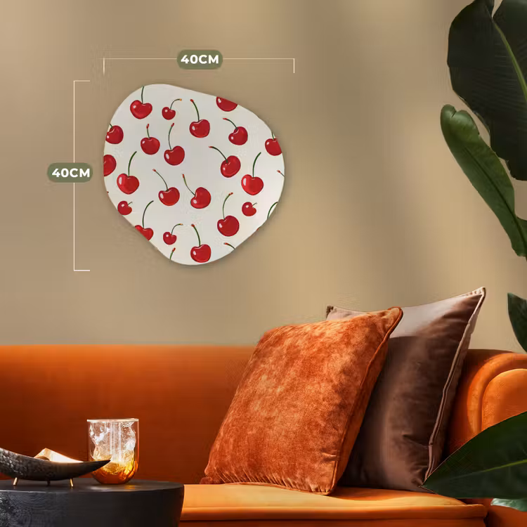 Organisch schilderij - Forex - Kersen - Minimalistisch - Rood — 4