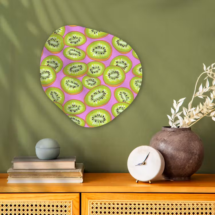 Organisch schilderij - Forex - Kiwi - Speels - Groen — 2