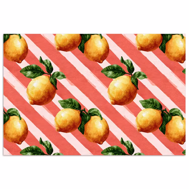 Poster - Citroen - Geïllustreerd - Oranje — 1