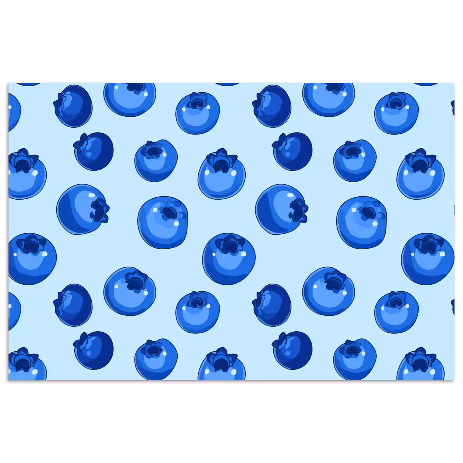 Poster - Bessen - Modern - Blauw — 1