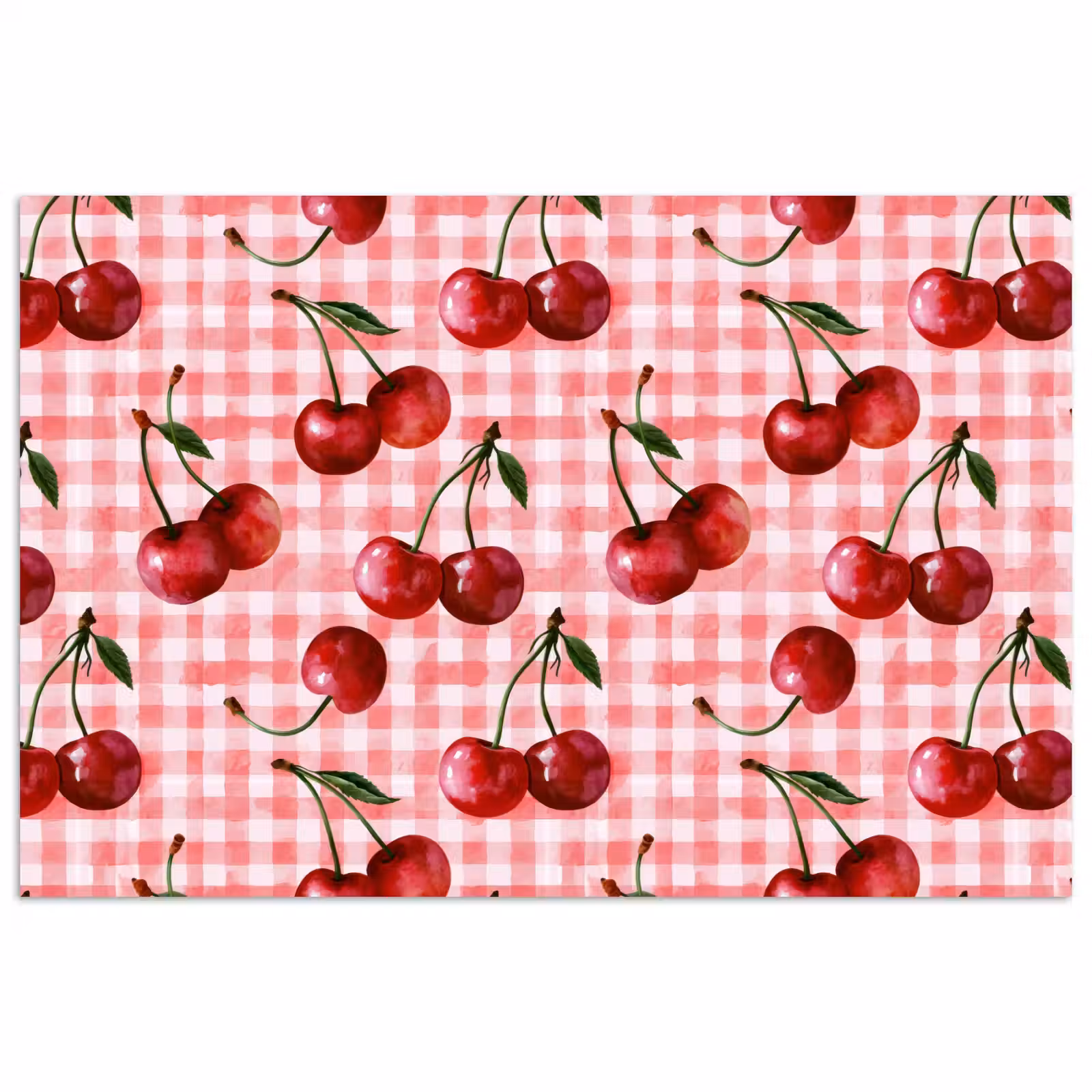 Poster - Kersen - Blokken - Rood — 1