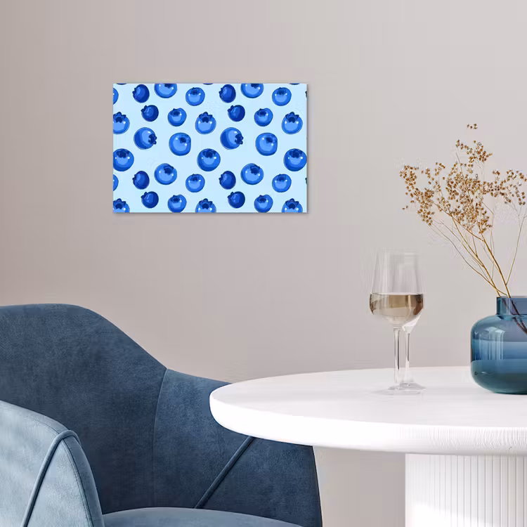 Poster - Bessen - Modern - Blauw — 4