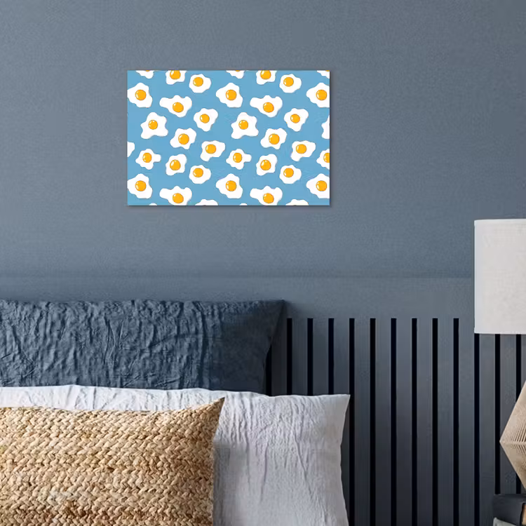 Poster - Eieren - Dooiers - Blauw — 3