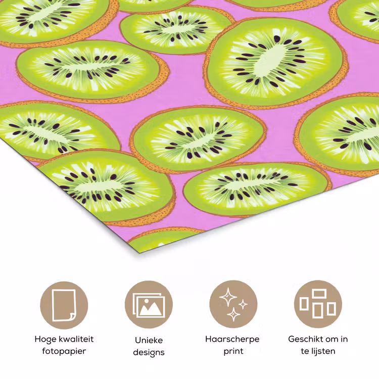 Poster - Kiwi - Speels - Groen — 5