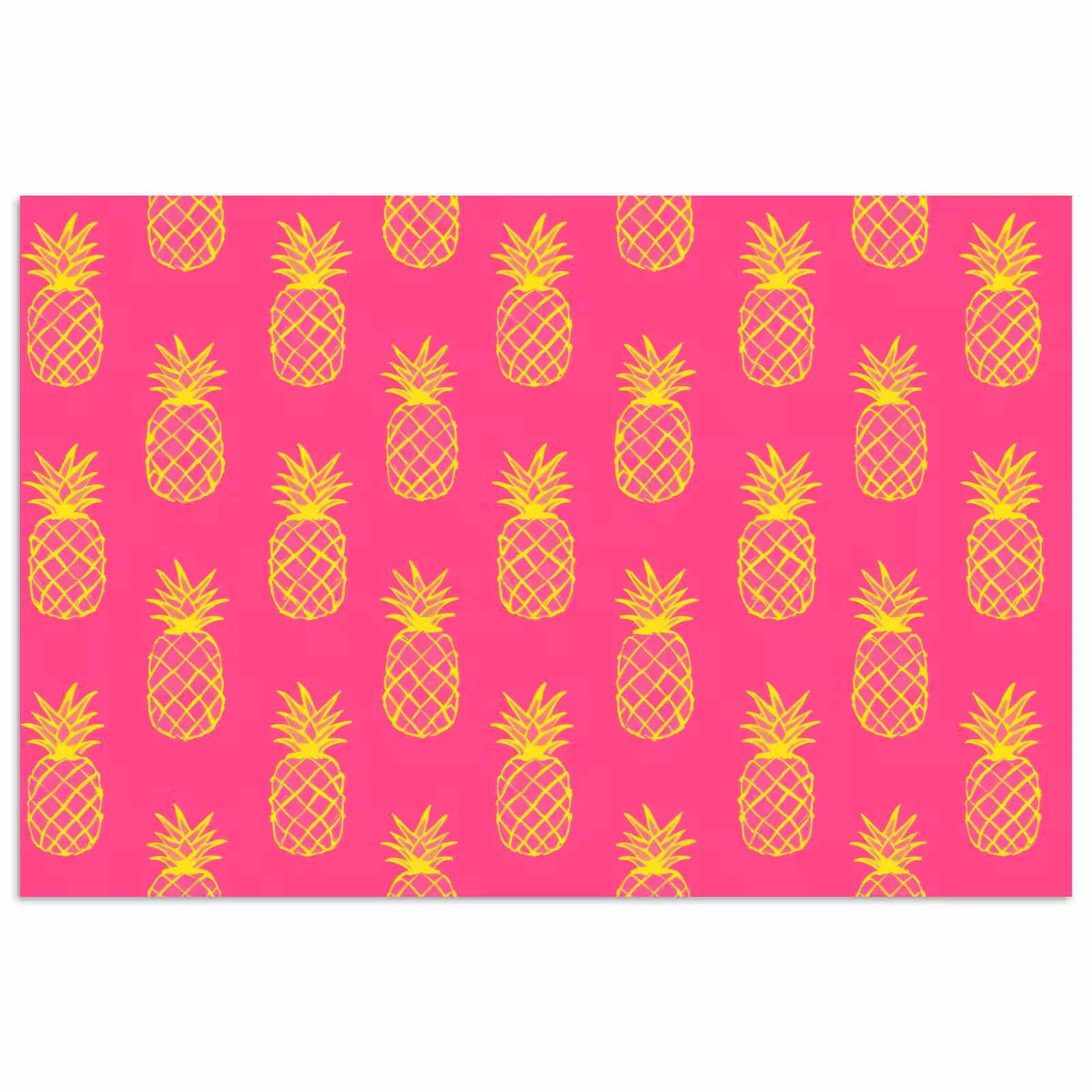 Poster - Ananas - Trendy - Roze — 1