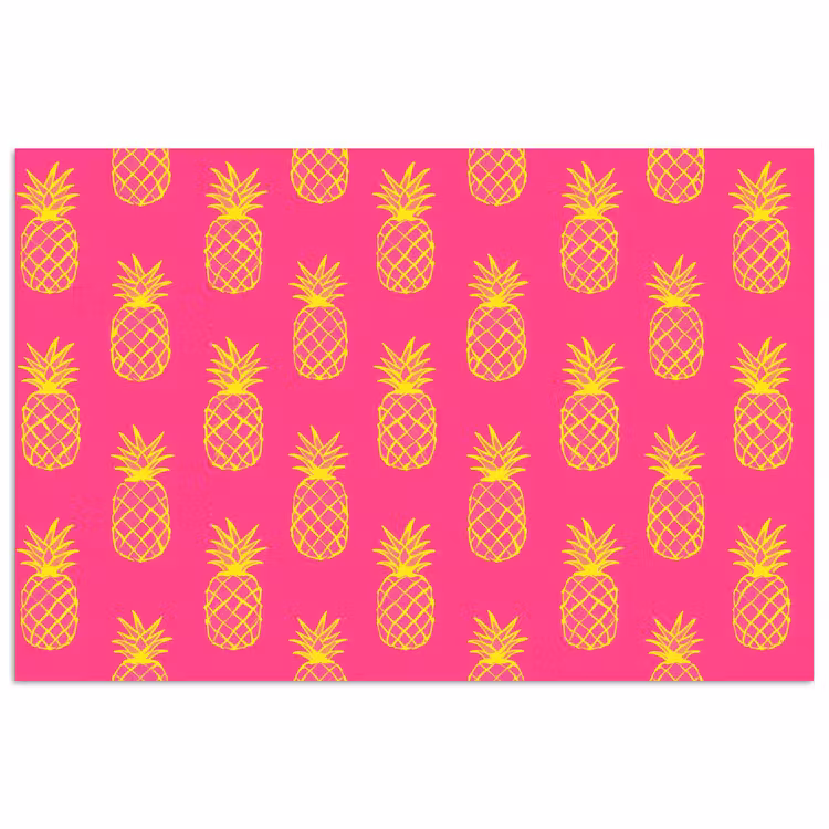 Poster - Ananas - Trendy - Roze — 1