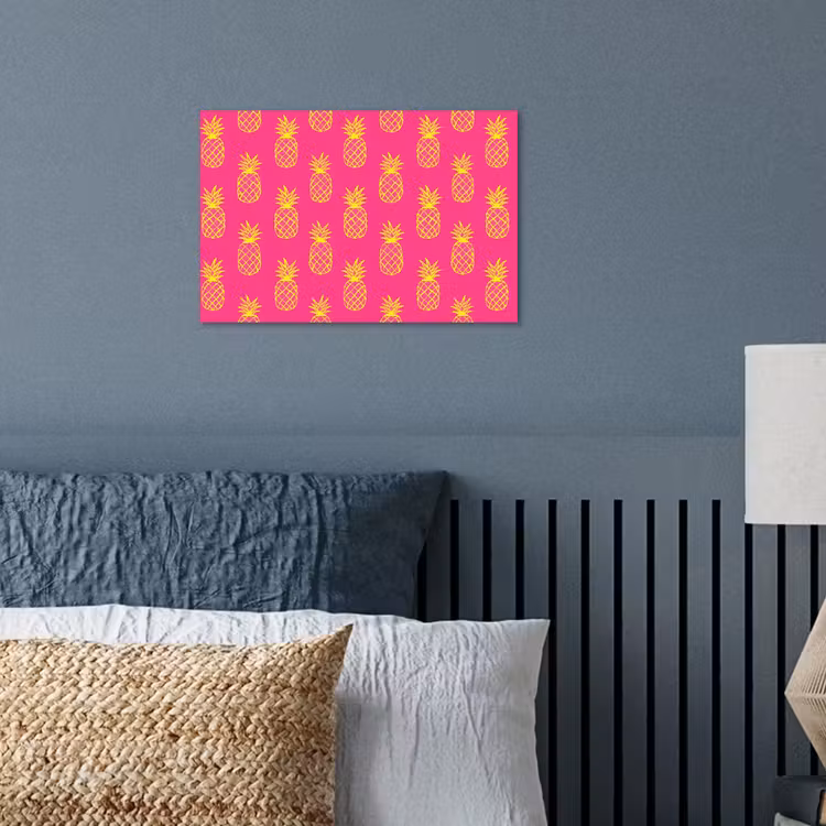 Poster - Ananas - Trendy - Roze — 3