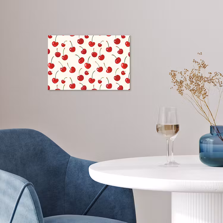 Poster - Kersen - Minimalistisch - Rood — 4