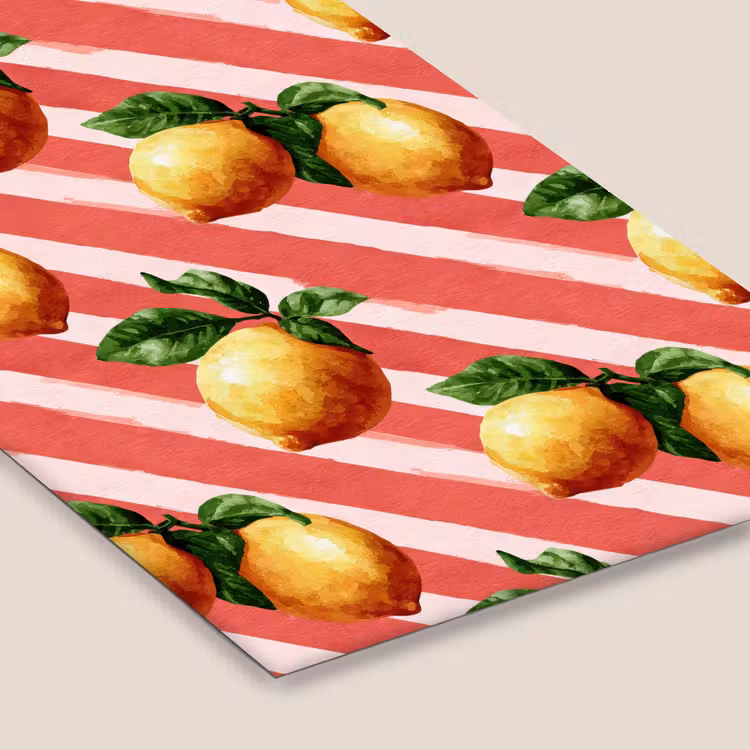 Poster met lijst - Citroen - Geïllustreerd - Oranje — 7