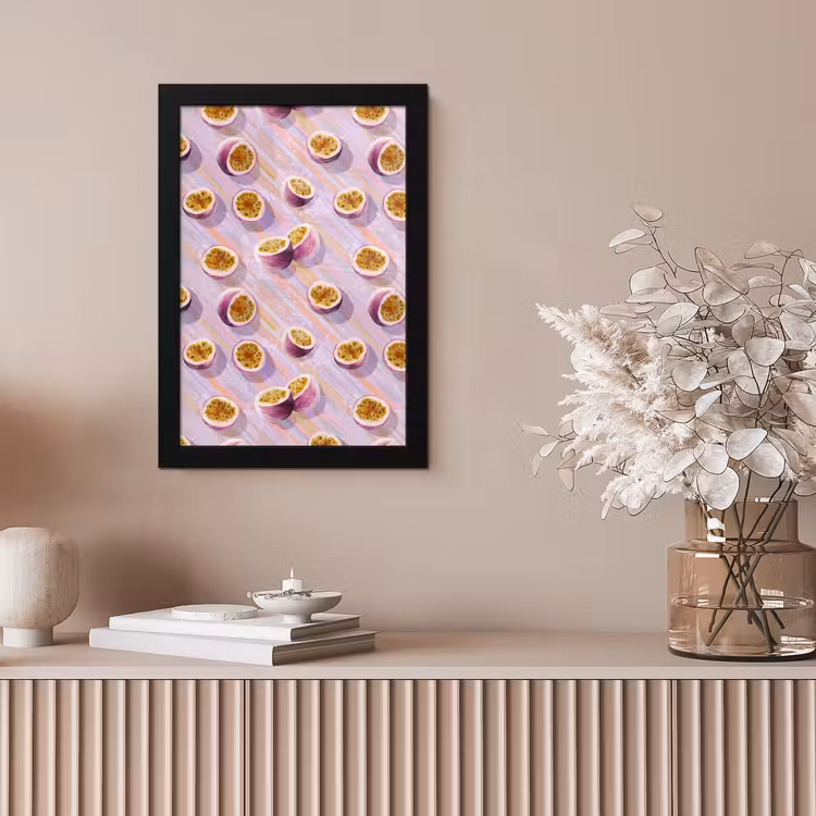 Poster met lijst - Passievrucht - Tropisch - Paars — 5