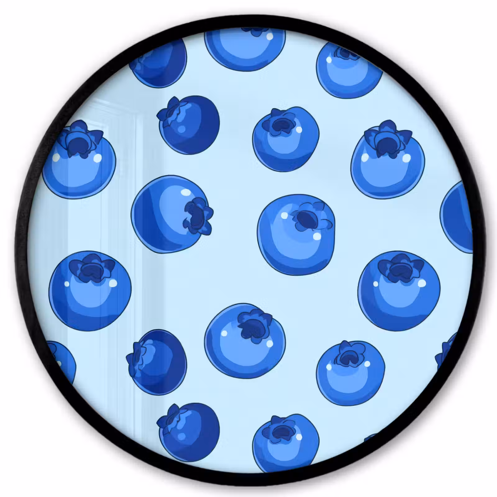 Ronde fotolijst - Bessen - Modern - Blauw — 1
