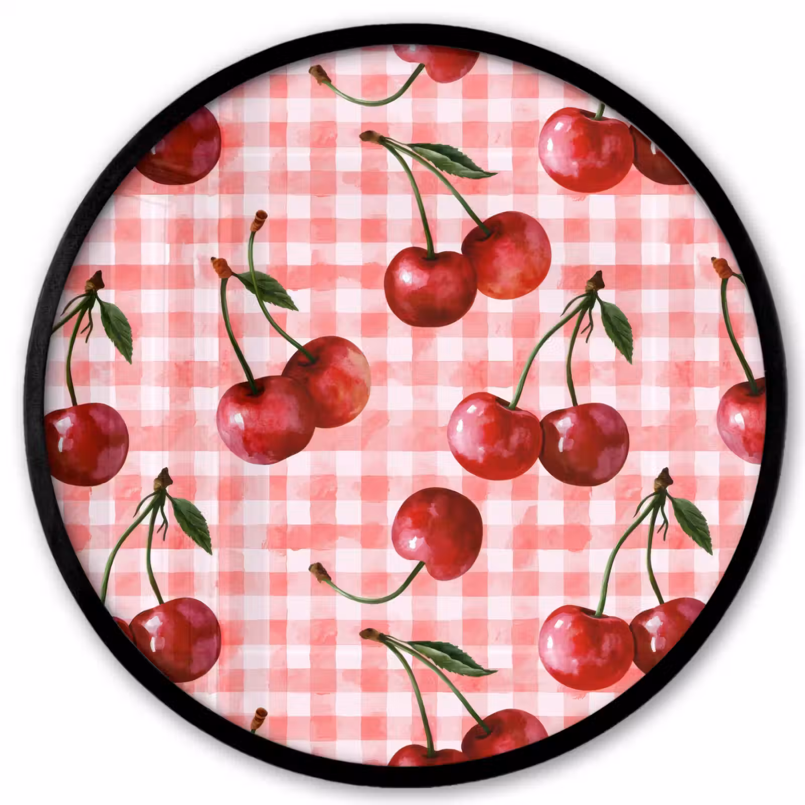 Ronde fotolijst - Kersen - Blokken - Rood — 1