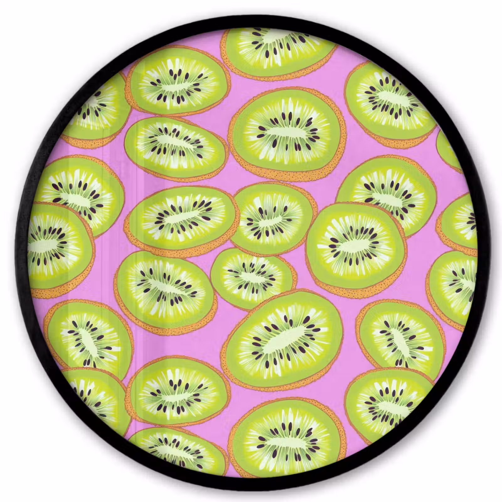 Ronde fotolijst - Kiwi - Speels - Groen — 1