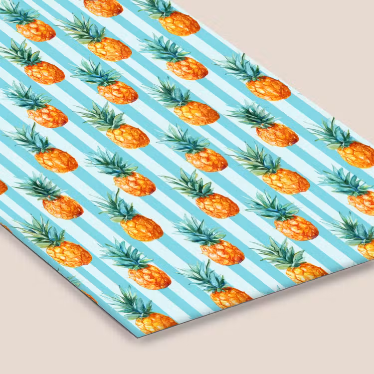 Poster met lijst - Ananas - Strepen - Groen — 7